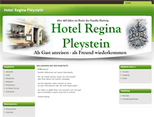 Tablet Screenshot of hotel-regina-pleystein.com